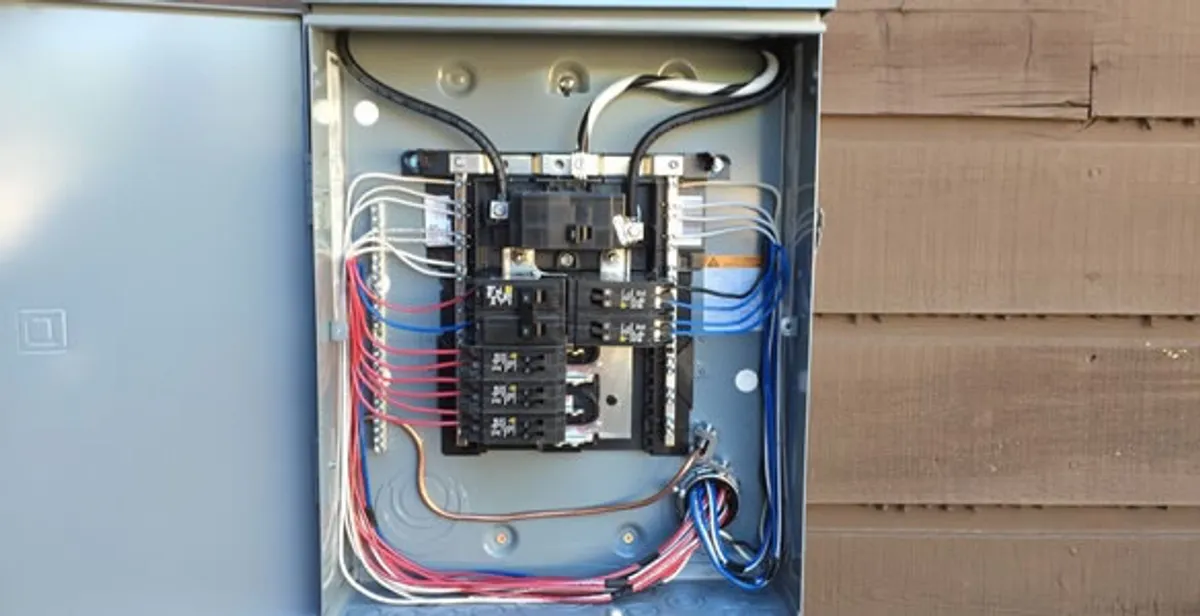 electrical panel upgrade service featuring newly installed electrical panel wired by licensed electricians in Saint Petersburg, FL
