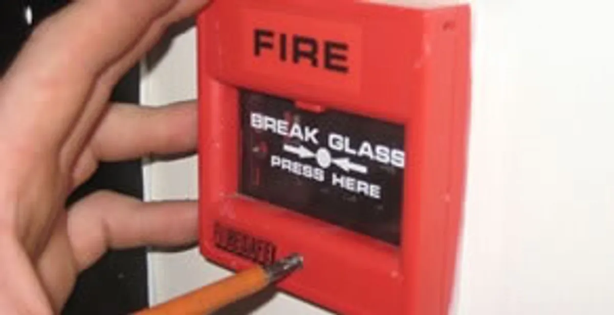 fire alarm installation service showing manual fire alarm pull station installed by licensed electricians in Saint Petersburg, FL