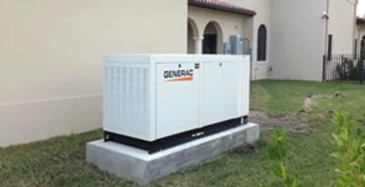 generator installation service showing standby generator professionally installed for residential power backup in Saint Petersburg, FL